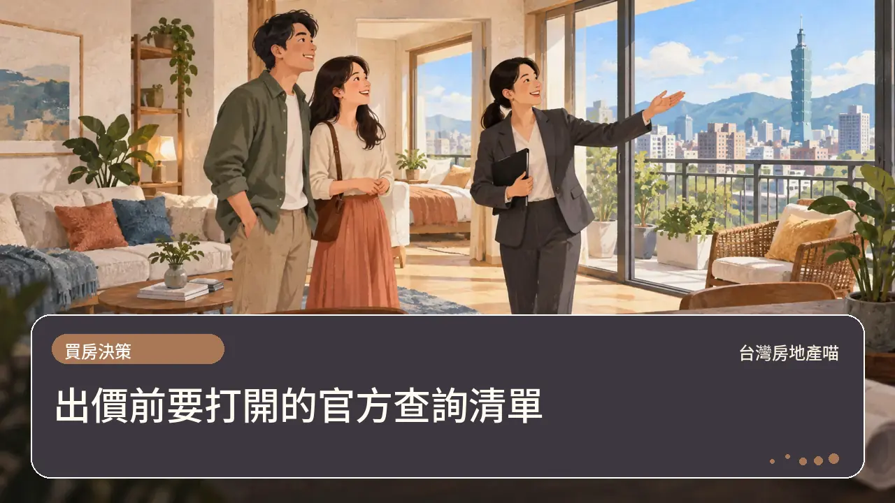 出價前要打開的官方查詢清單主題插畫